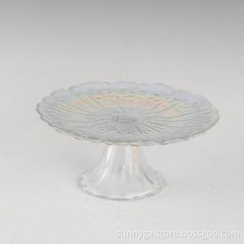 Glass Cake Plate, Different Colors are Available
